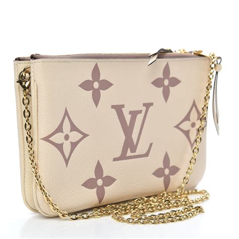 louis vuitton double zipper pochette blossom|monogram double zip pochette.